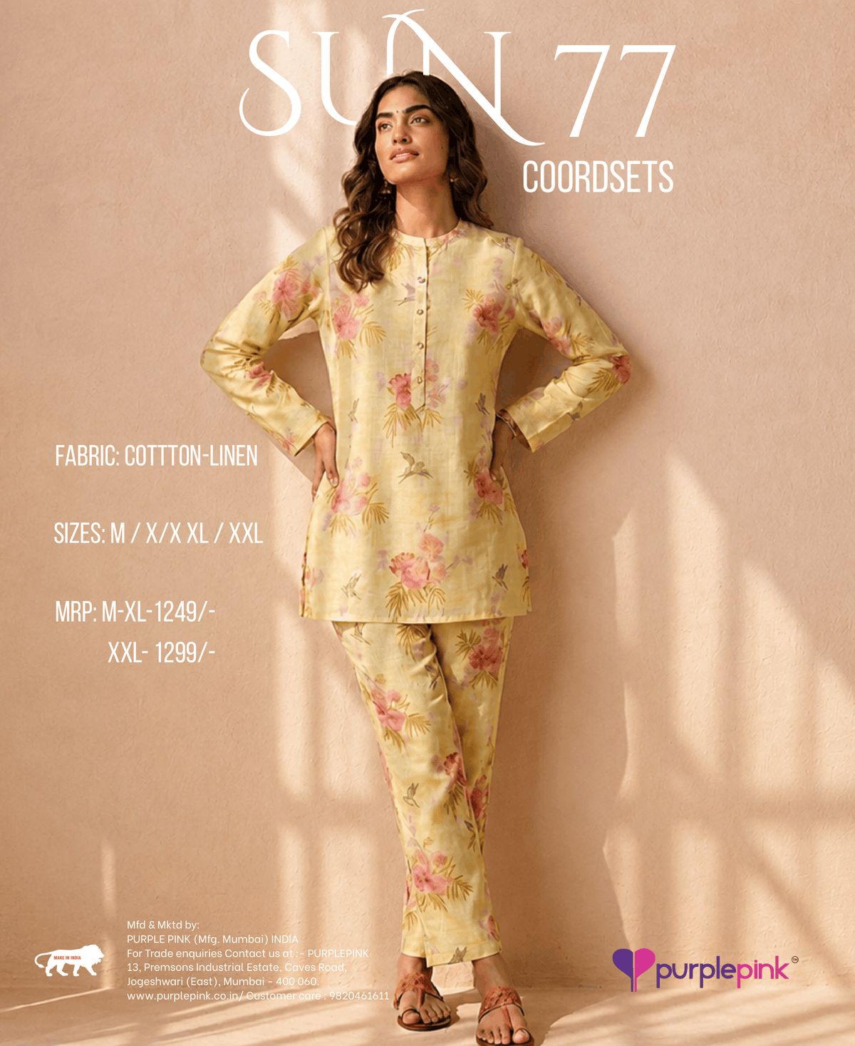 Sunshine Bloom Floral Printed Co-Ord Set