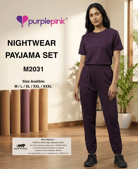 Purple Nightwear Pajama Set