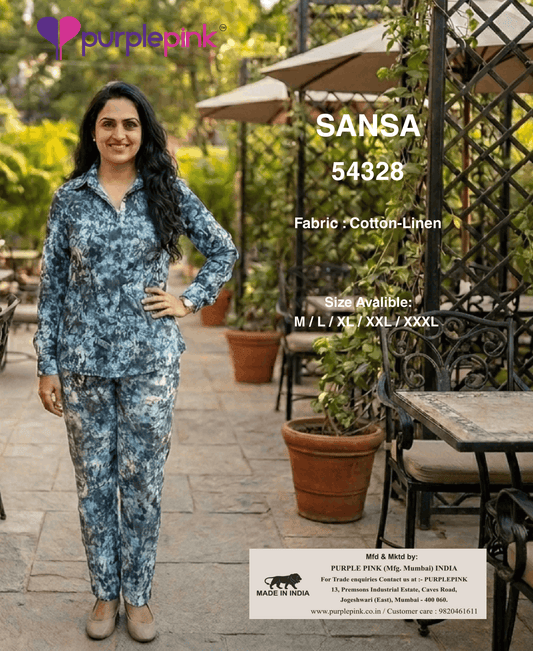 Midnight Bloom Floral Printed Co-Ord Set
