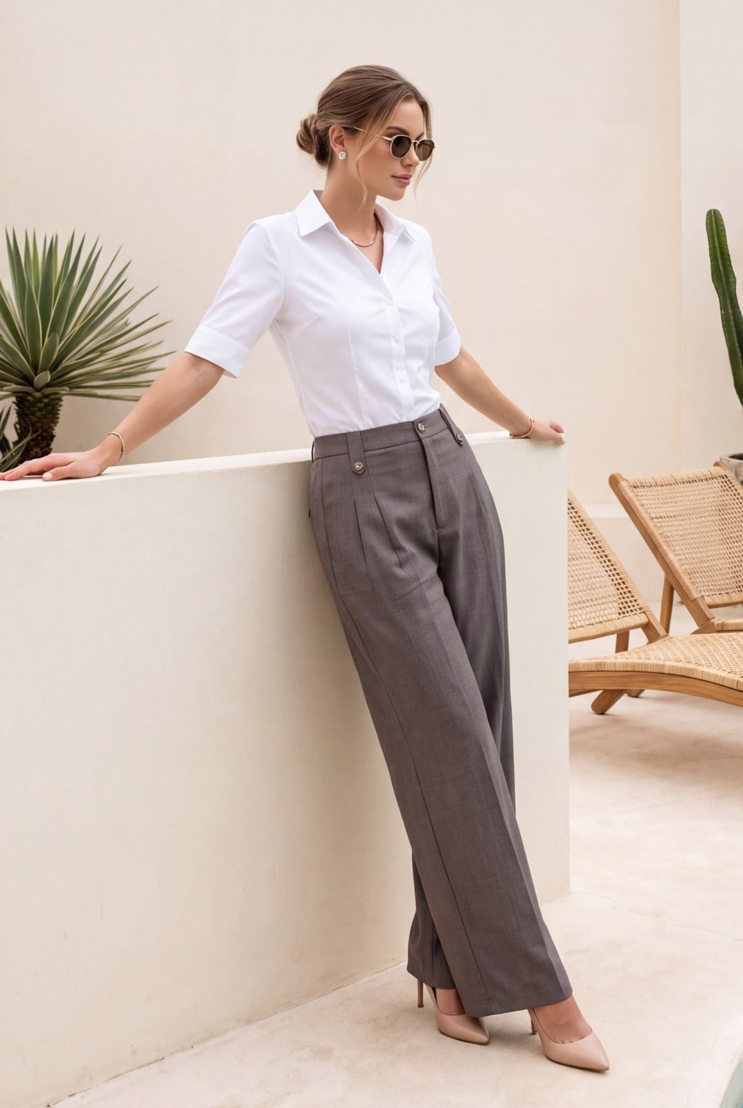 Charcoal Grey Korean Pants
