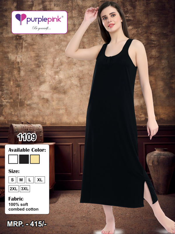 Black Cotton Camisole Dress